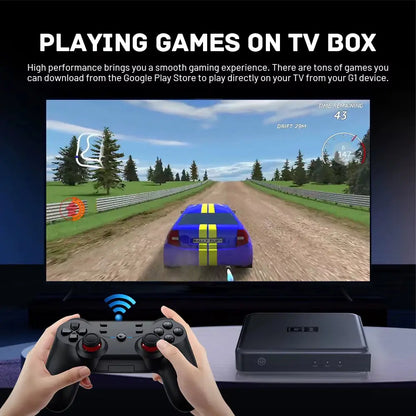 G1 Android TV Box - Google Certified 4K Ultra HD Streaming Device with Netflix, Dolby Vision, HDR10+, 4GB RAM, 32GB Storage, and Wifi6