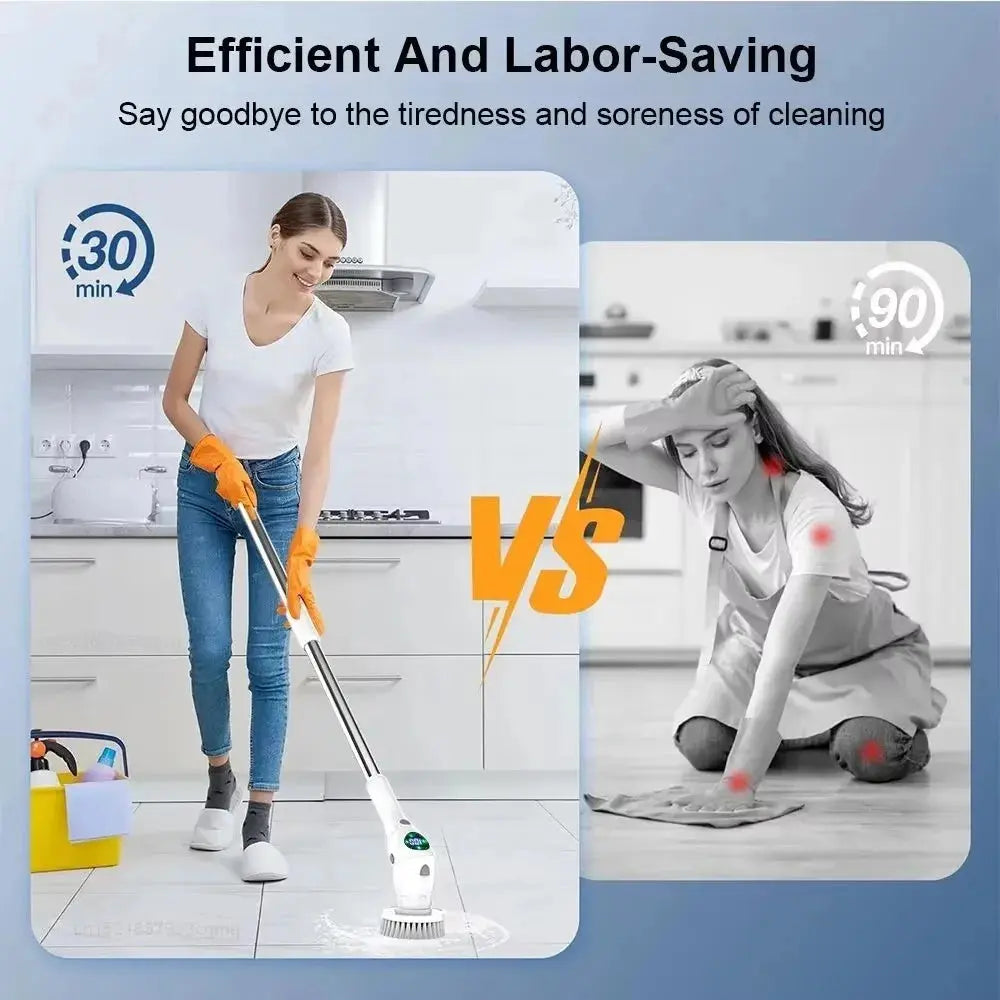 8-in-1 Multifunctional Electric Cleaning Brush