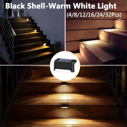 Outdoor Waterproof LED Solar Deck Lights - 4 to 32 Pack for Patios, Stairs, Railings, and Pathways