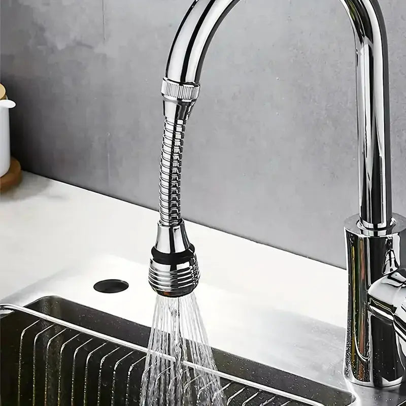 360° Rotating Kitchen Faucet with Pressurized Anti-Splash Extended Filter Foam Universal Sprayer