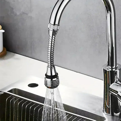 360° Rotating Kitchen Faucet with Pressurized Anti-Splash Extended Filter Foam Universal Sprayer