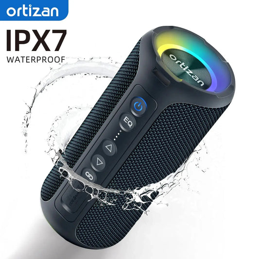 40W Portable Bluetooth Speakers with Enhanced Bass, 30-Hour Battery Life, IP7 Waterproof Rating