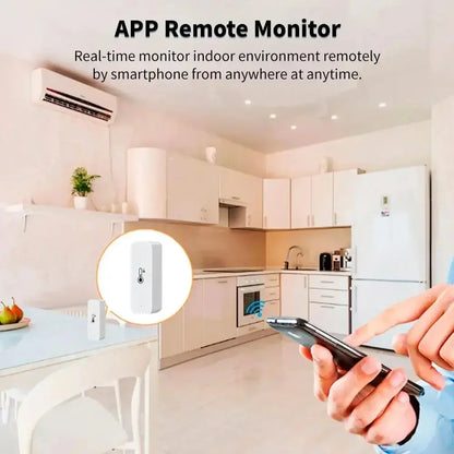 Tuya Zigbee Smart Temperature and Humidity Sensor with App Control and Remote Alarm