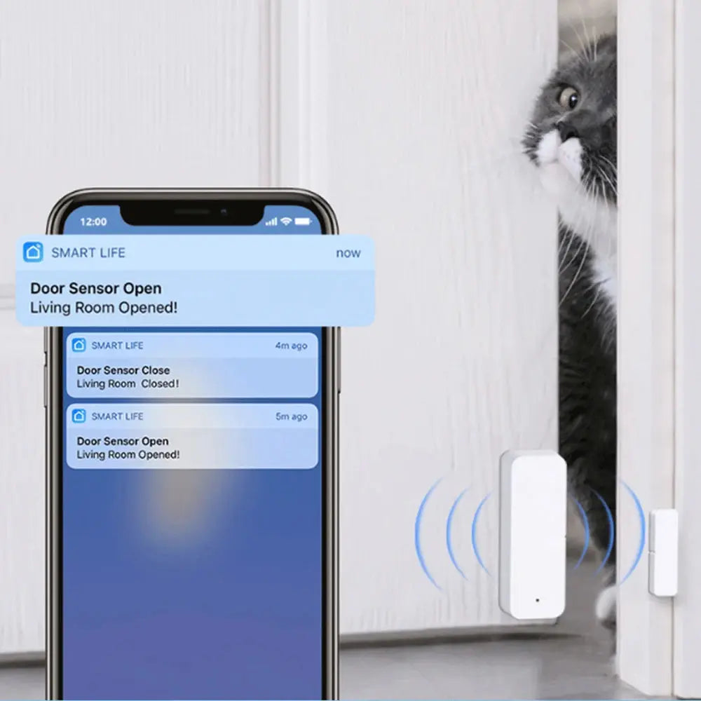 Tuya WiFi Zigbee Window and Door Sensor - Smart Home Open/Closed Detectors