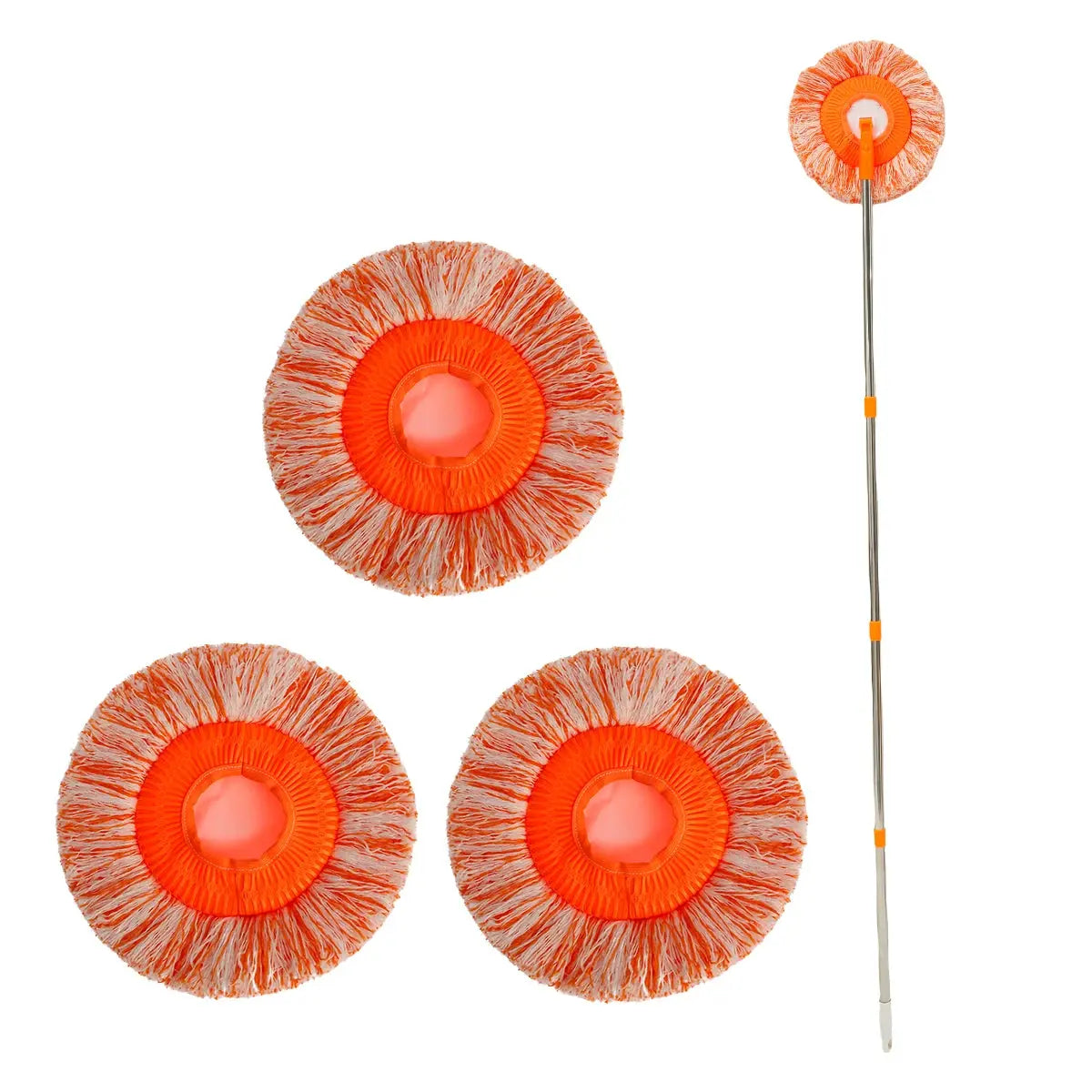 Adjustable Chenille Magic Mop with 4 Heads