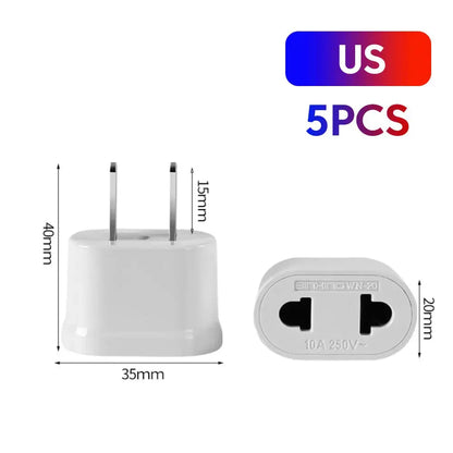 Universal Travel Power Plug Adapter for US to EU, UK, AU