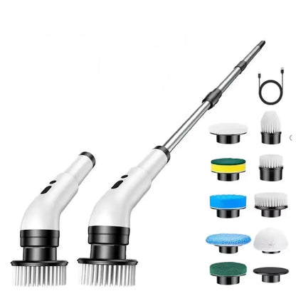 Wireless 9-in-1 Electric Cleaning Brush with Telescopic Handle