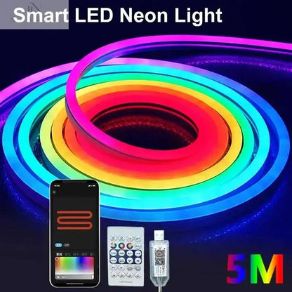 Bluetooth Neon LED Strip Lights - (1M, 2M, 3M, 5M)