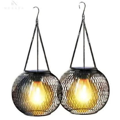 Outdoor Solar Lantern - Waterproof Decorative Hanging Lights for Gardens and Yards