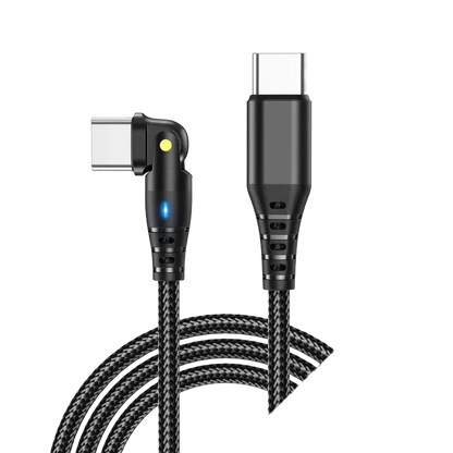 Premium 90 Degree USB-C to Type-C Fast Charging Cable Nexara Living