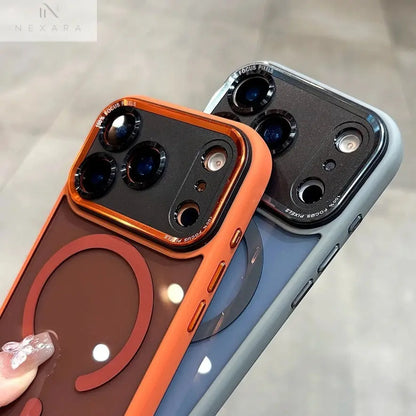 Premium MagSafe-Compatible Transparent Acrylic Case for iPhone 14/15/16/17 Pro Max Plus and Air - Shockproof Protection with Stylish Design