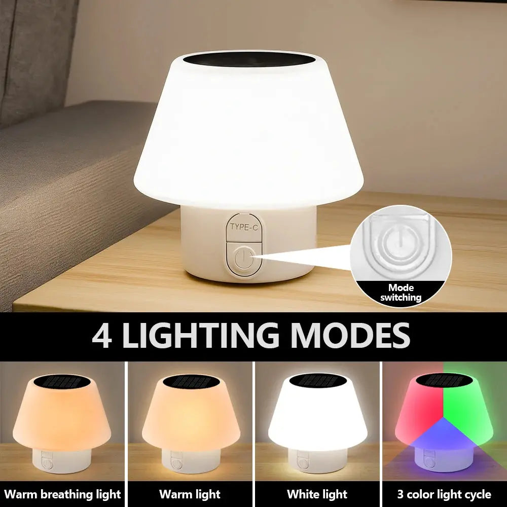 Solar Table Lamp Outdoor/Indoor with 4 modes