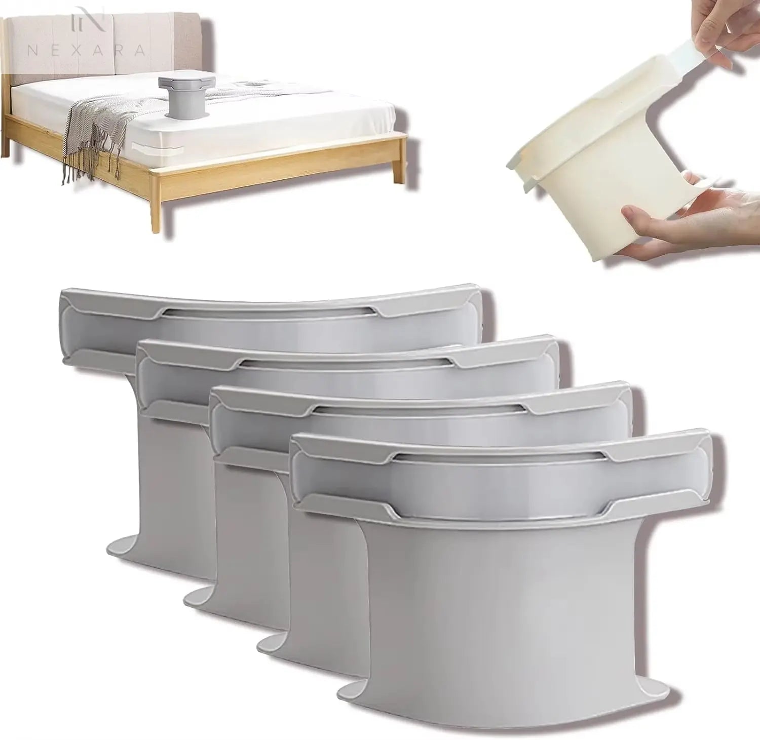 Set of 4 Premium Heavy-Duty Non-Slip Bed Corner Sheet Grippers for All Mattress Sizes