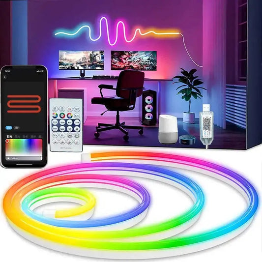 Bluetooth Neon LED Strip Lights - (1M, 2M, 3M, 5M)