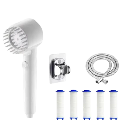 Three-Speed Adjustable Portable Showerhead Massage Function and Water Filter Nexara Living