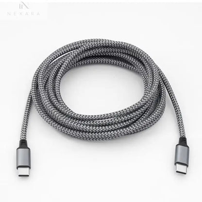 Type C to Type C 60W Fast Charging Cable - Versatile Data Transfer Solution for iPhone 15, MacBook, Xiaomi, Samsung, and Cameras - Available in Lengths of 1M, 2M, 3M, 5M, and 8M