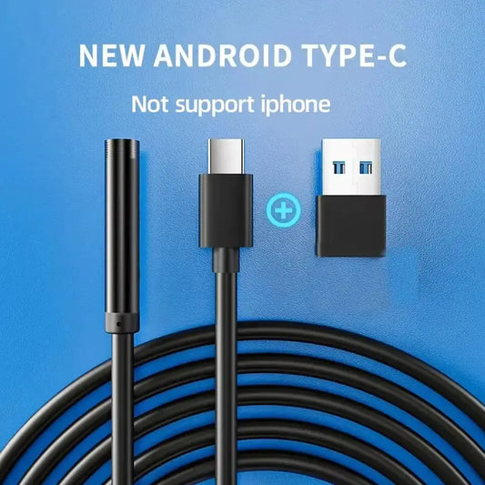 7.0MM TYPE-C Endoscope Camera IP67 Waterproof iPhone & Android