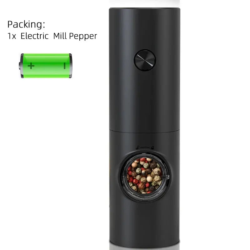 Electric Automatic Pepper and Salt Grinder Set with Base