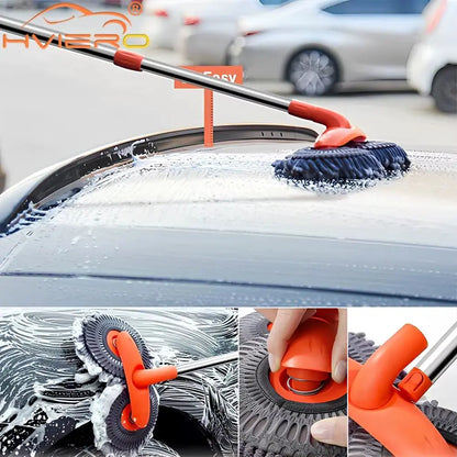 Multipurpose Car Cleaning Kit - Microfiber Brush, Mop, Sponge, and Wipe