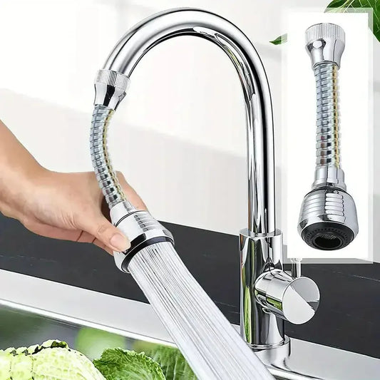 360° Rotating Kitchen Faucet with Pressurized Anti-Splash Extended Filter Foam Universal Sprayer
