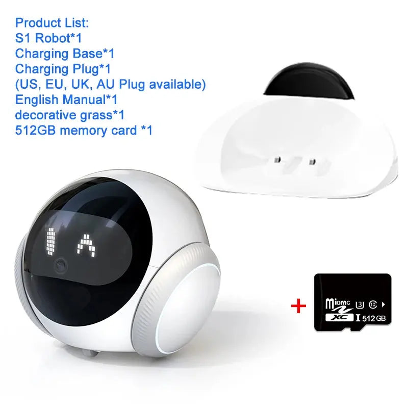5G WiFi HD 2K Smart Robot Pet Camera with Laser Indicator, Auto Charging, and Obstacle Avoidance