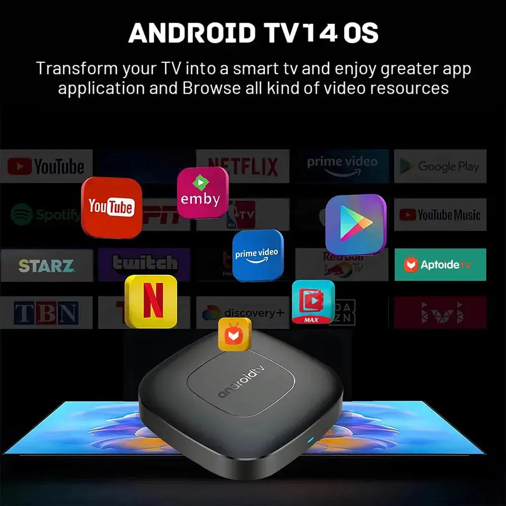Android 13 Smart Home Theater TV Box with Allwinner H313, Google Assistant, Netflix Streaming, Bluetooth Media Player, 2GB RAM, 16GB Storage