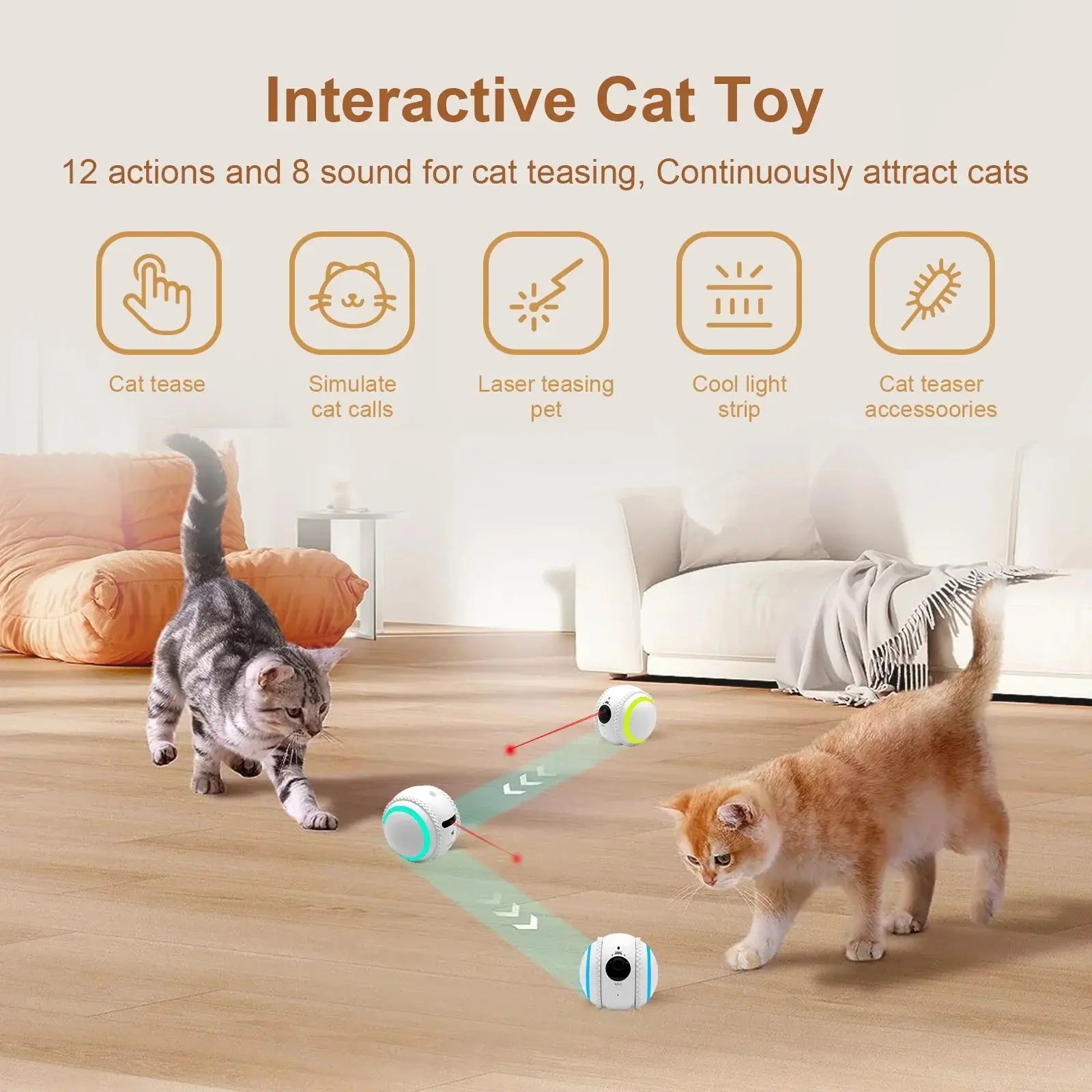 XBO R2 HD Pet Camera Companion Robot with AI Recognition and Two-Way Voice Functionality