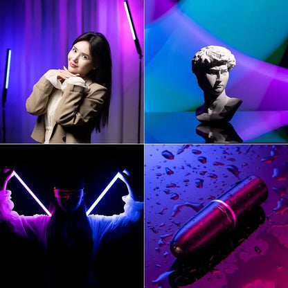 VL119 Professional Handheld RGB LED Light Wand - 19.68 Inch, CRI 95+, Adjustable 2500K-9000K