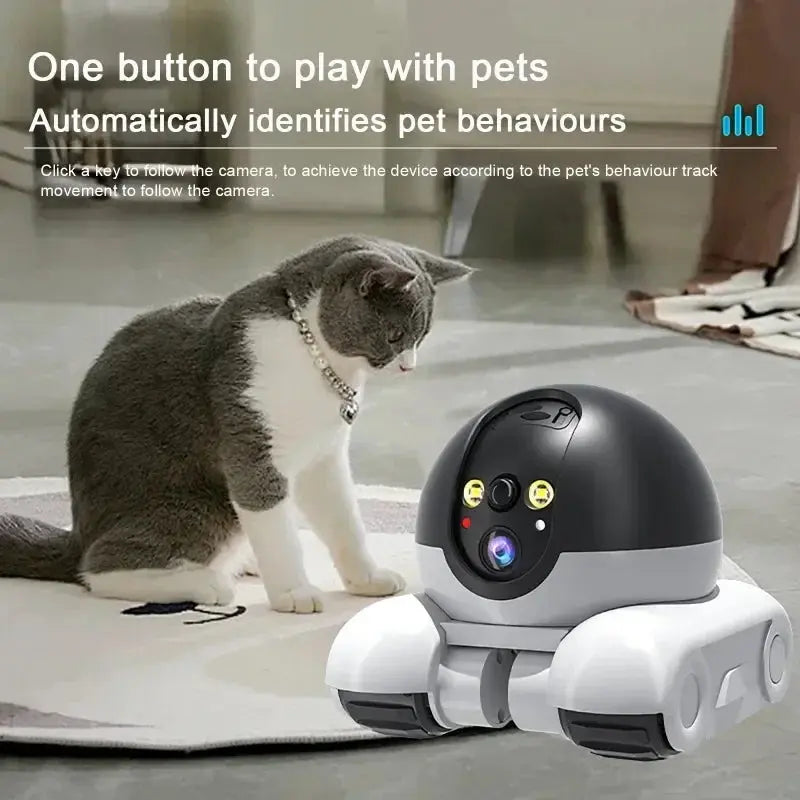 1080P HD WiFi IP Surveillance Camera with PTZ Auto Tracking for Baby and Pet Monitoring in Smart Homes