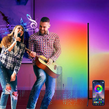 Smart RGB Floor Lamp with Music Synchronization and App Control