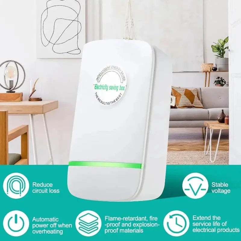 2025 Intelligent Power Saver: High-Efficiency Home Energy-Saving Device with US/EU Plug (90V-250V)