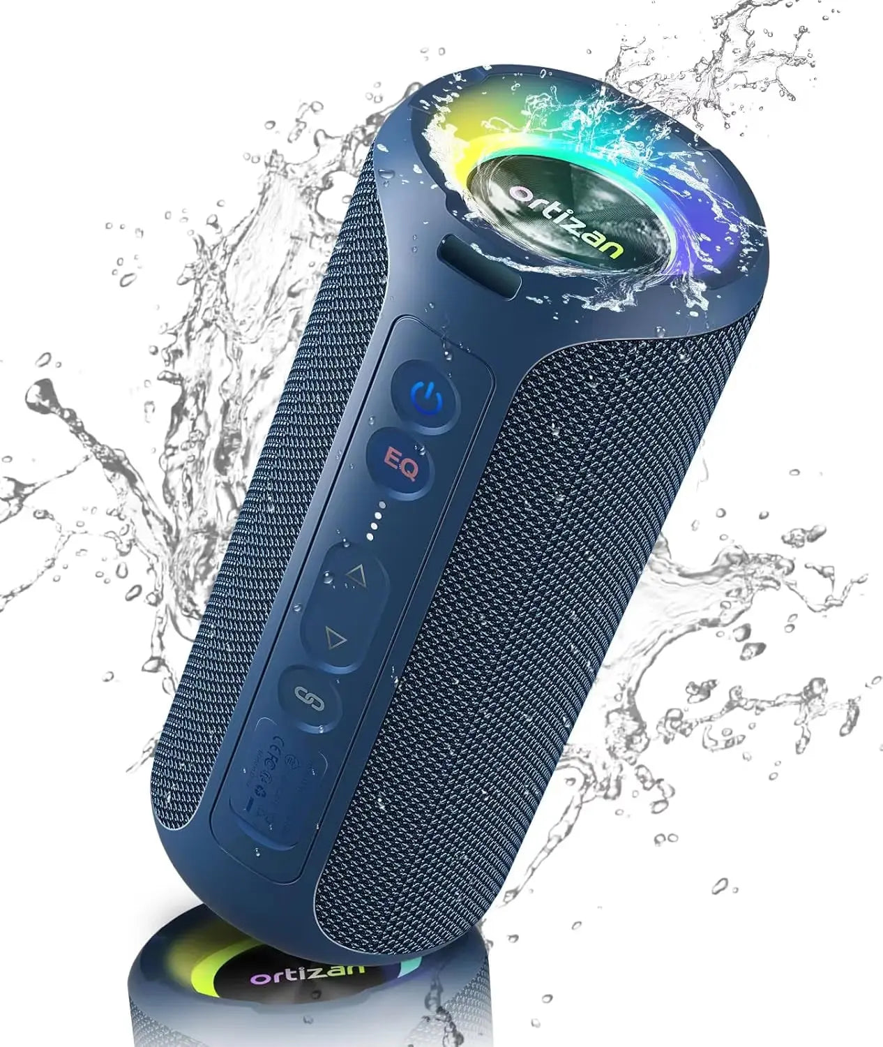 40W Portable Bluetooth Speakers with Enhanced Bass, 30-Hour Battery Life, IP7 Waterproof Rating