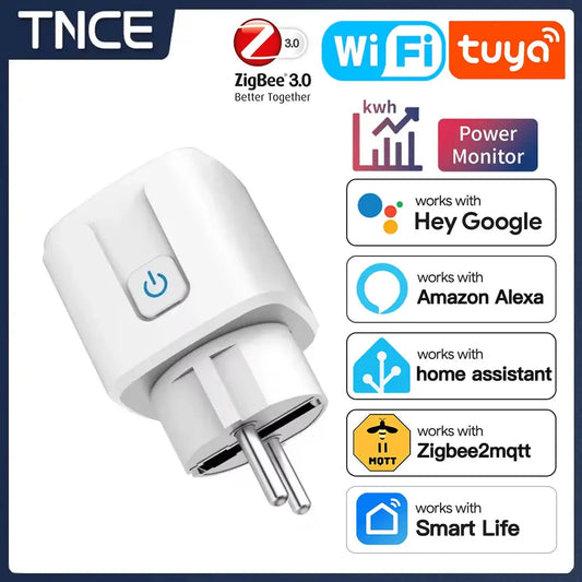 TUYA Smart Plug - WiFi/Zigbee 3.0 Socket, 16A/20A