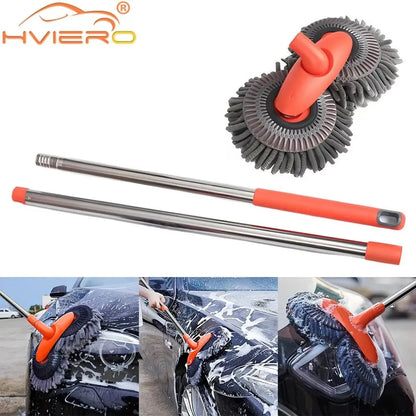 Multipurpose Car Cleaning Kit - Microfiber Brush, Mop, Sponge, and Wipe